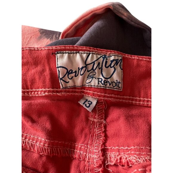 Revolution By Revolt Womens Tie-Dye Skinny Jeans Size 13 Cotton/Spandex - Picture 3 of 12